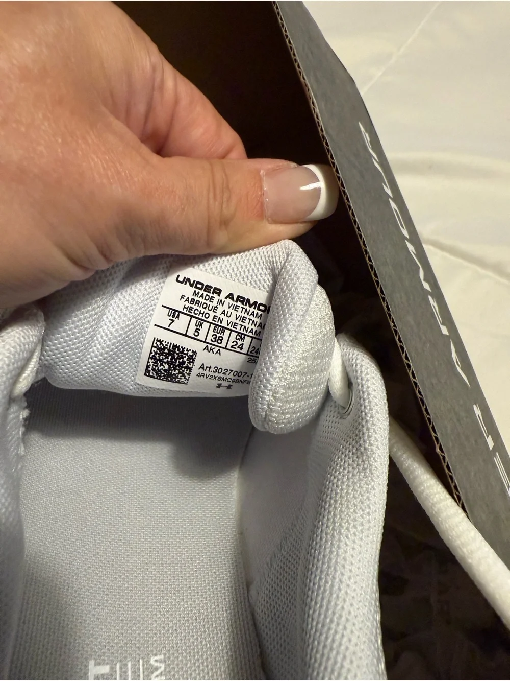 Under Armour Women’s White Mesh Trainer Sneakers